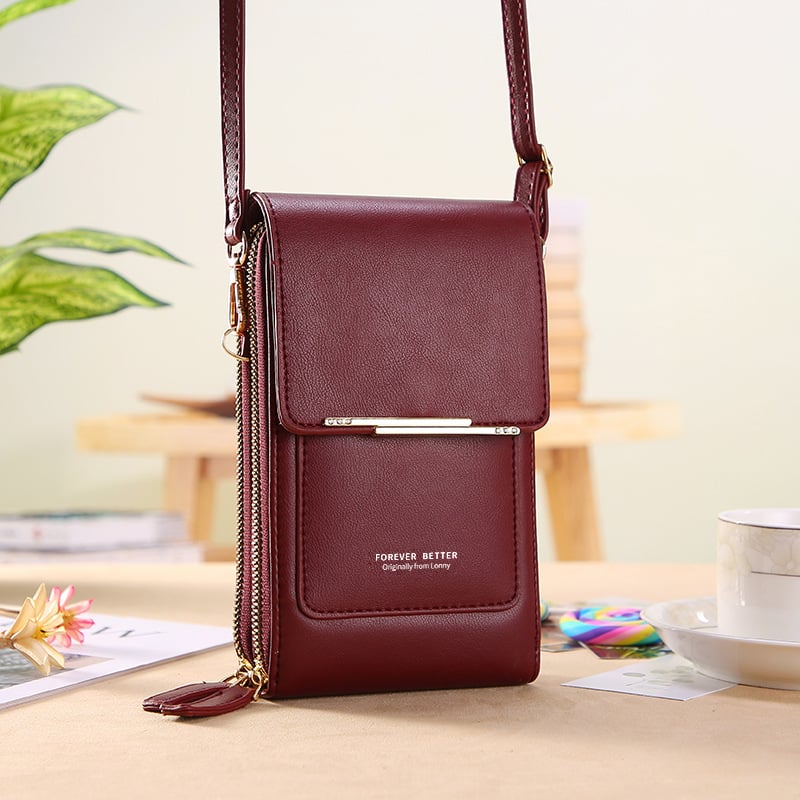 💞LAST DAY 75% OFF ✨👜📱Larnto® Simple and elegant women's touchscreen crossbody phone wallet Upsell