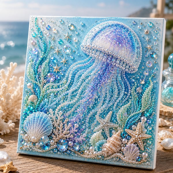 🌊Orodira® Ocean Pearl Diamond Painting Kit – 8 Designs