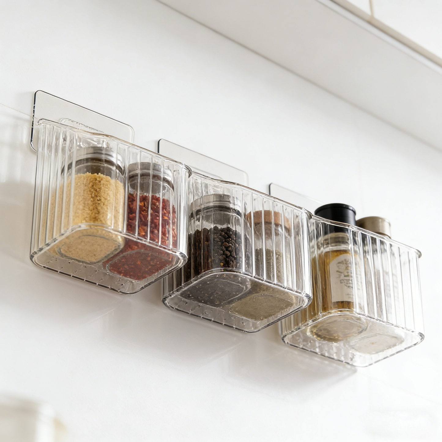 Larnto® Wall Mount Acrylic Organizer Bin (3pcs)