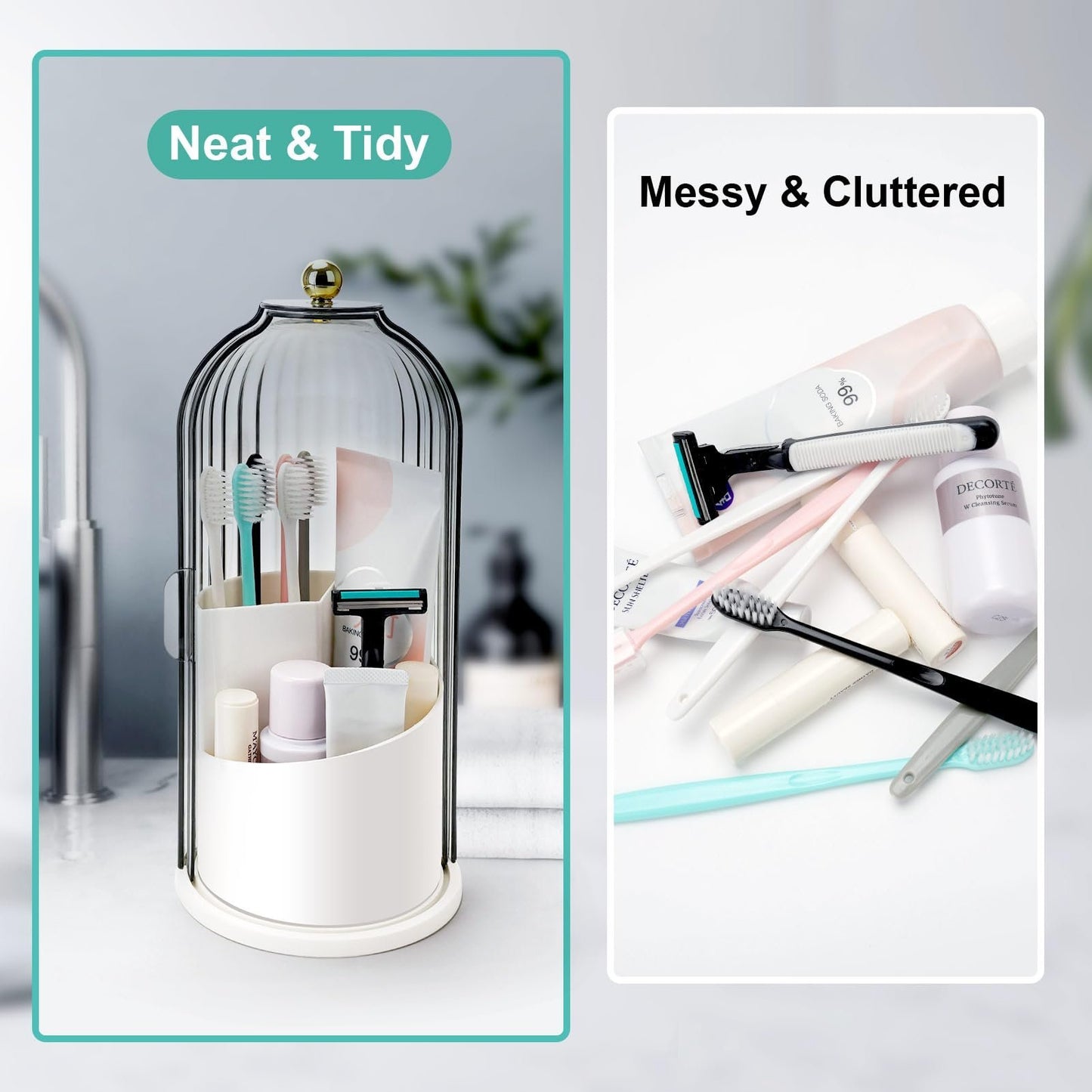🔥💞LAST DAY 50% OFF ✨✨Sliding Lid Toothbrush Organizer