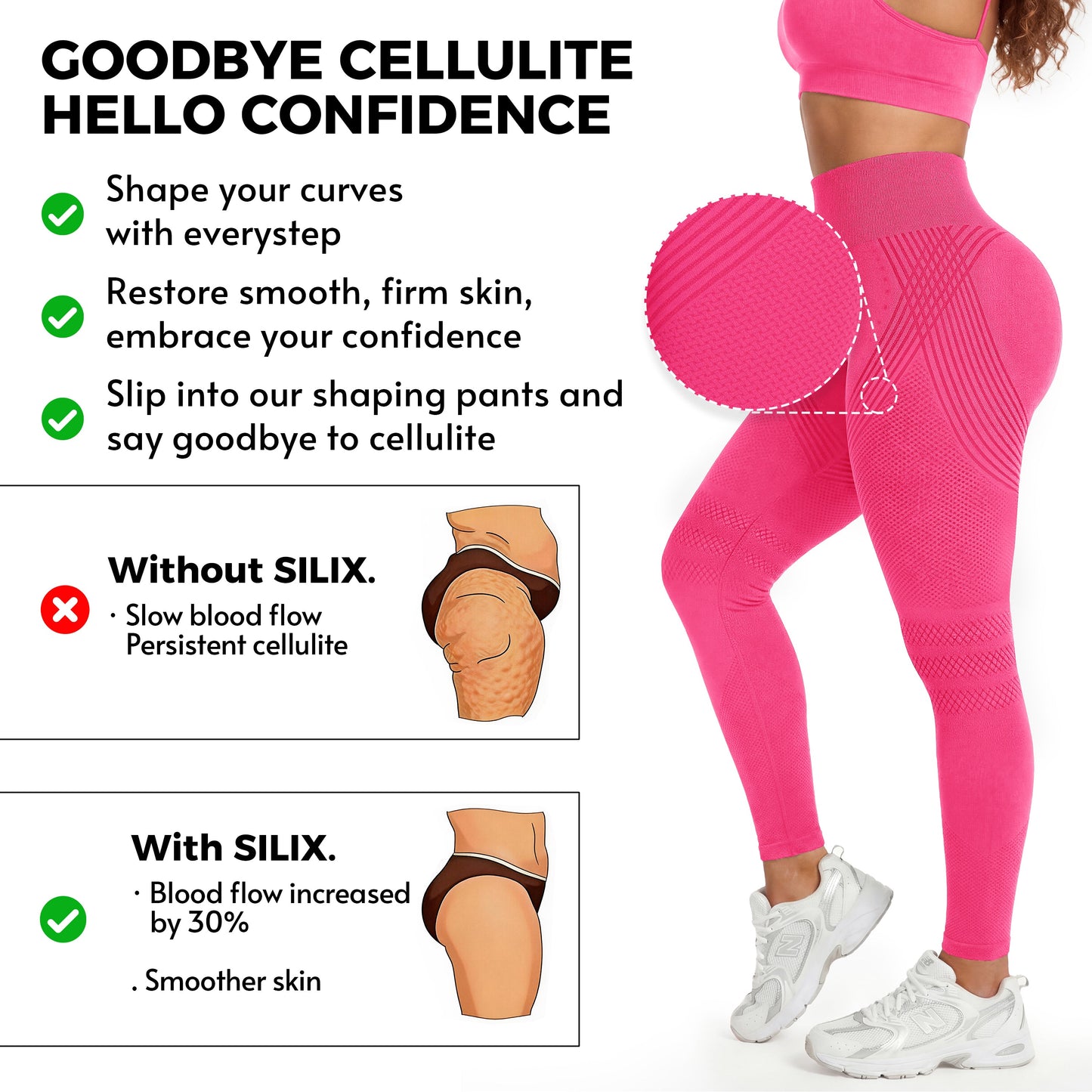 💞LAST DAY 50% OFF ✨3D Anti-Cellulite Leggings
