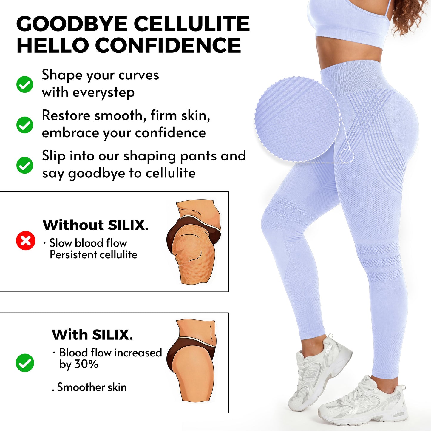 💞LAST DAY 50% OFF ✨3D Anti-Cellulite Leggings