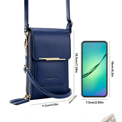 💞LAST DAY 50% OFF ✨👜📱Larnto® Simple and elegant women's touchscreen crossbody phone wallet
