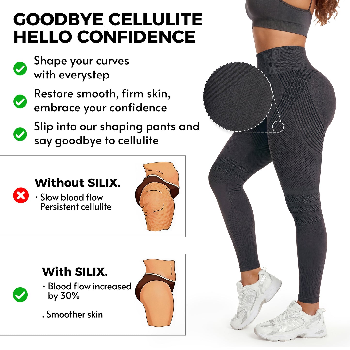 💞LAST DAY 50% OFF ✨3D Anti-Cellulite Leggings