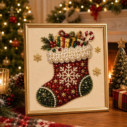 🎄 DIY Christmas Pearl Diamond Painting Kit