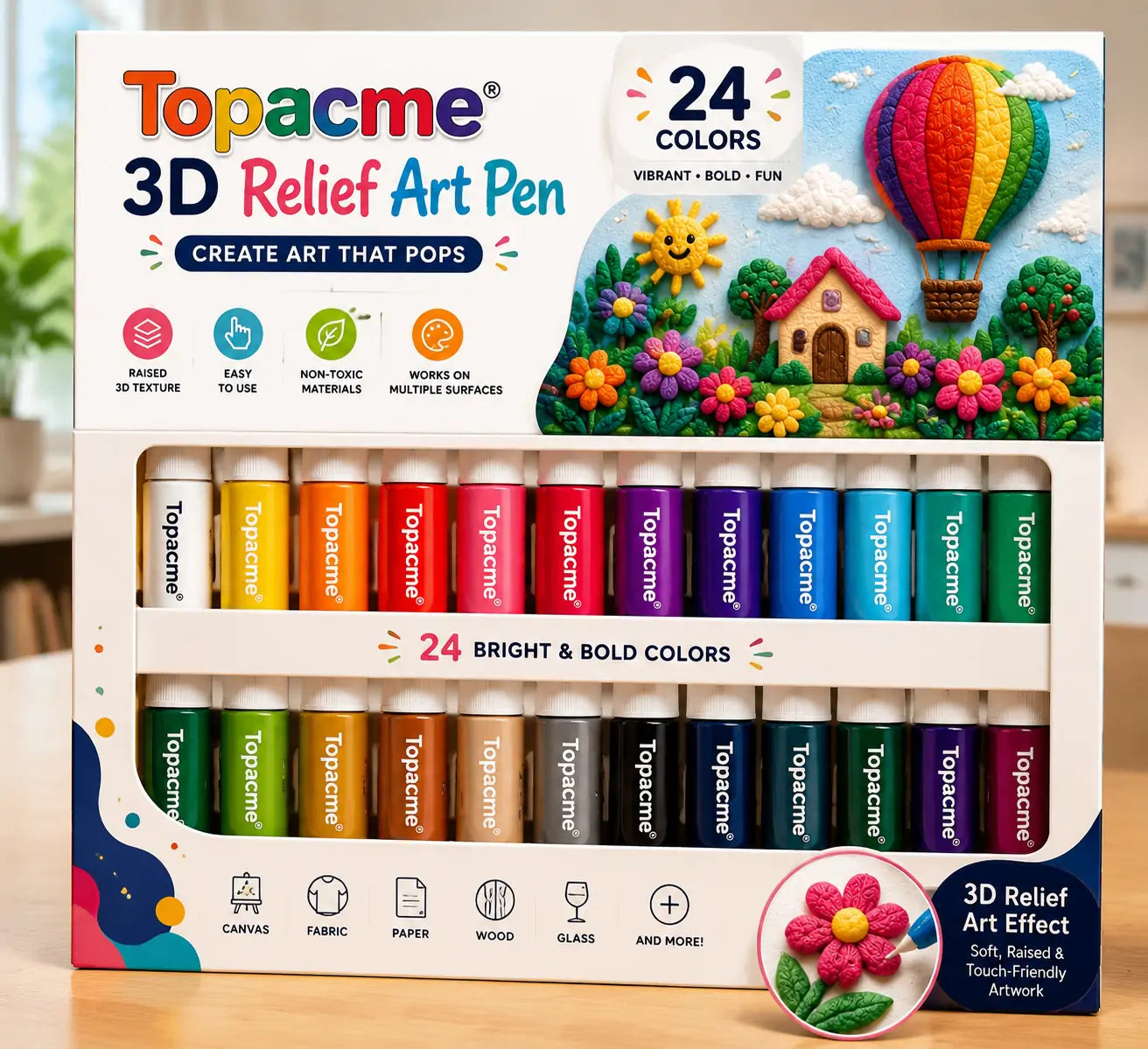 Save 50% by ordering today丨 3D Relief Art Pen – Turn Flat Drawings Into Touchable 3D Art🪄