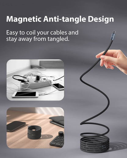 Larnto® MagCable | Magnetic Anti-tangle Cable