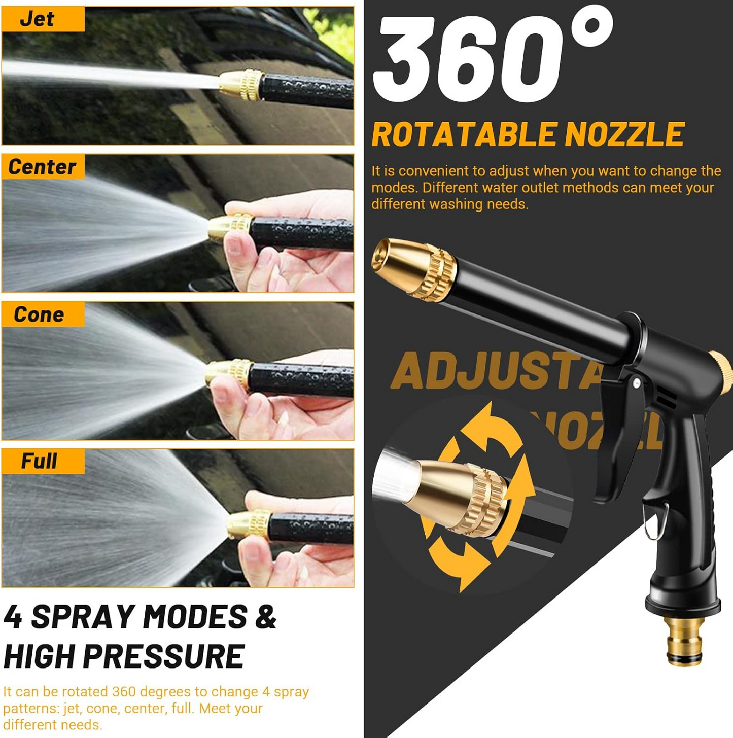 ✨Last Day 75% OFF💦Larnto®Powerful High-Pressure Home Car Wash & Garden Sprayer UPSELL