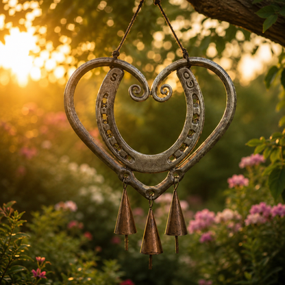 💥LAST DAY 49% OFF🔥The Horseshoe Heart Wind Chime ❤🐎
