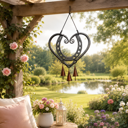 💥LAST DAY 49% OFF🔥The Horseshoe Heart Wind Chime ❤🐎
