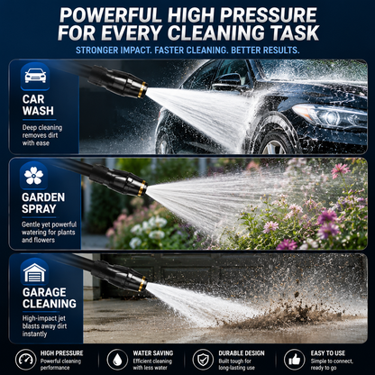 🚗LAST DAY 50% OFF ✨Larnto®Powerful High-Pressure Home Car Wash & Garden Sprayer New