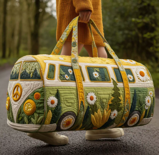 💞LAST DAY 75% OFF ✨Larnto®  Hippie Journey Quilted Duffle Bag UPSELL