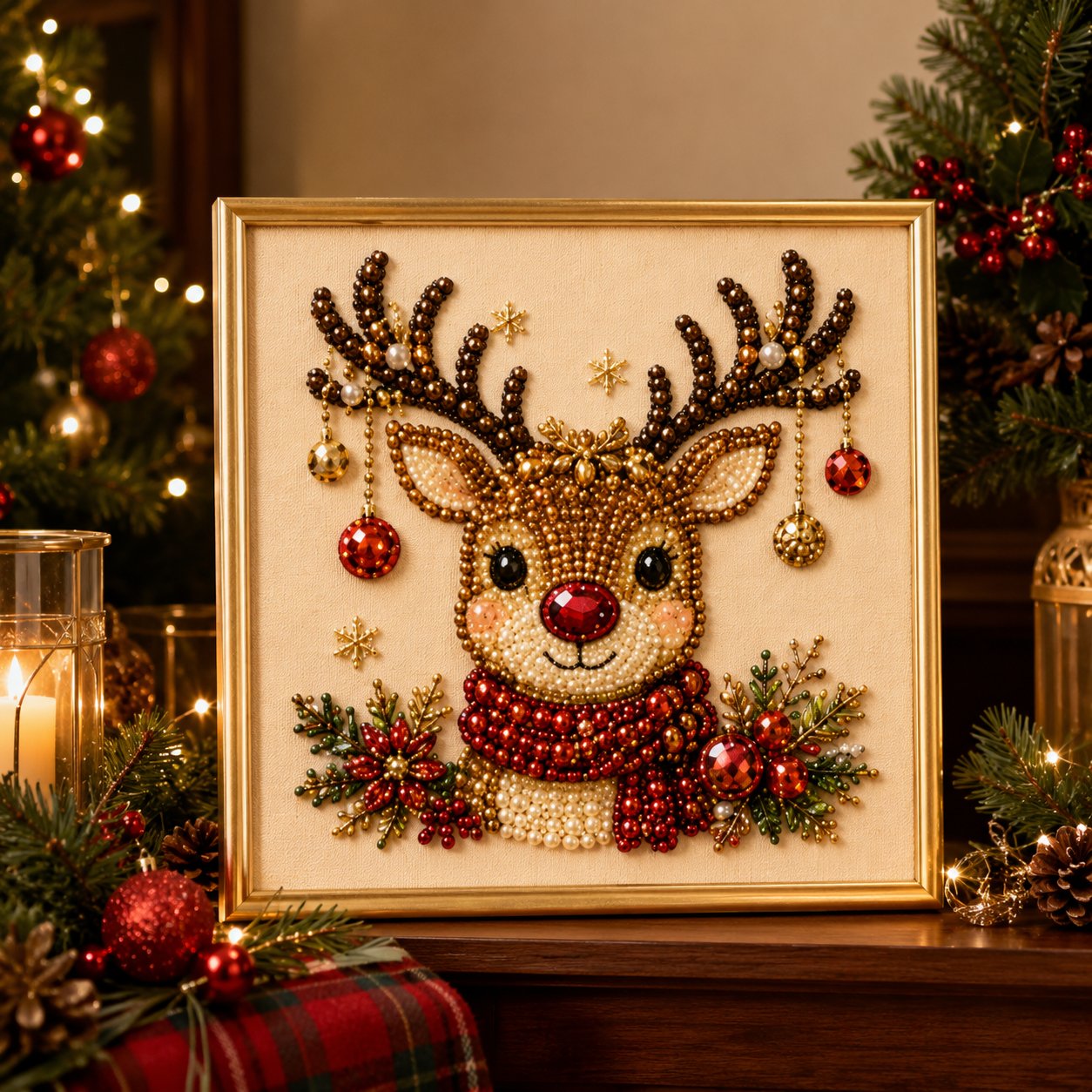 🎄 DIY Christmas Pearl Diamond Painting Kit