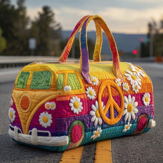 💞LAST DAY 75% OFF ✨Larnto®  Hippie Journey Quilted Duffle Bag UPSELL