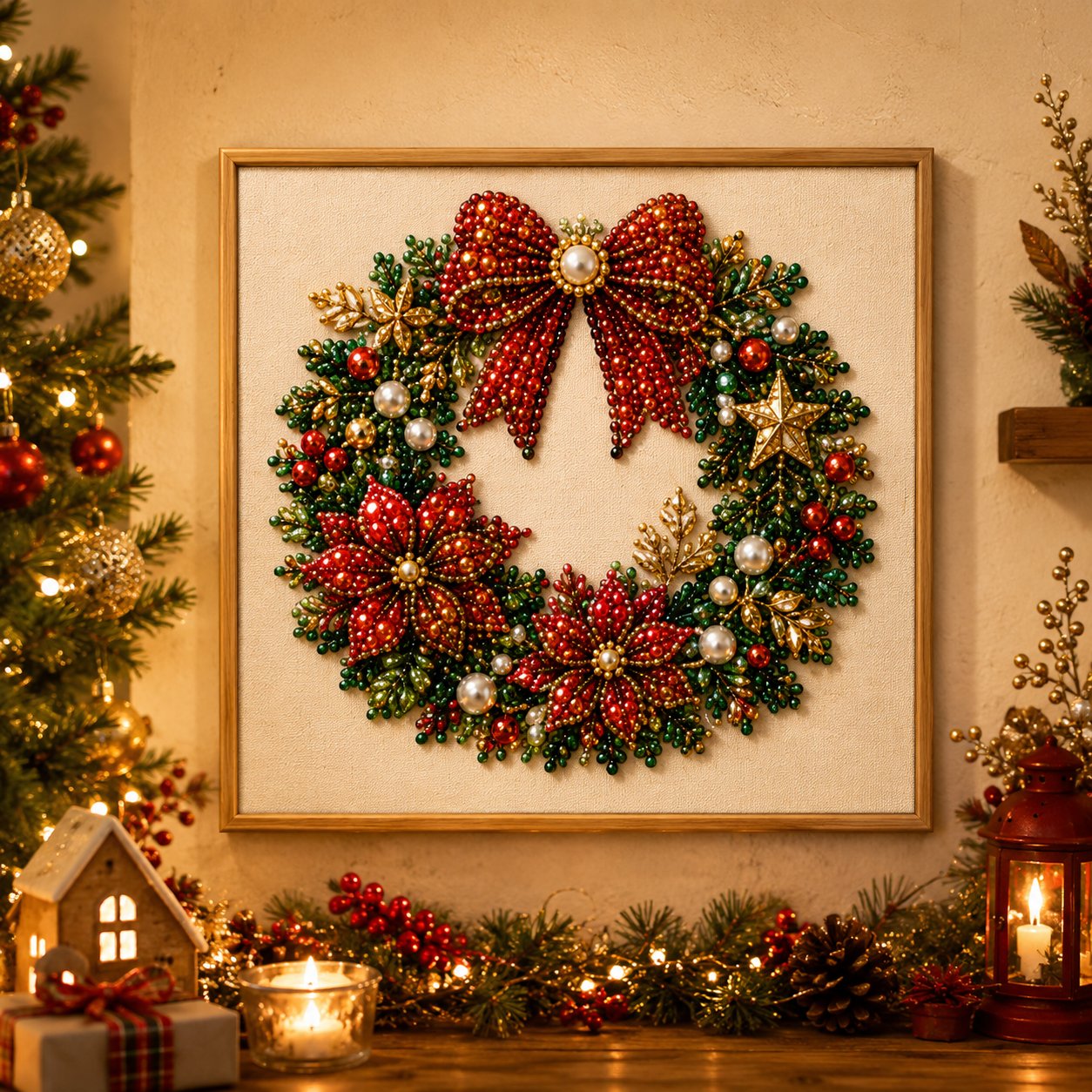 🎄 DIY Christmas Pearl Diamond Painting Kit