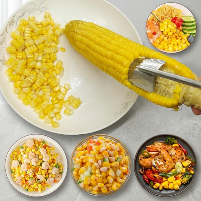 💞LAST DAY 50% OFF ✨Stainless Steel Corn Peeler – Premium Kernel Stripping Tool