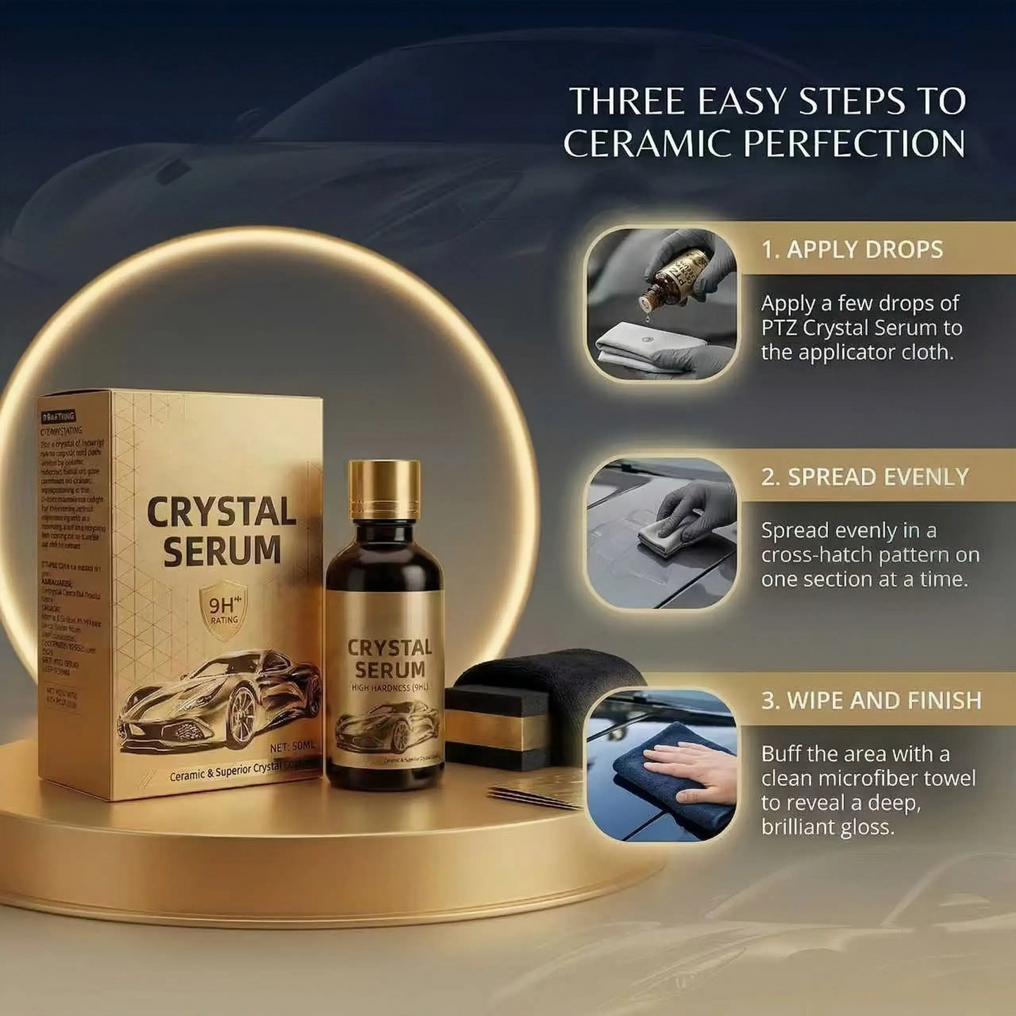 🚘🚗LAST DAY 50% OFF ✨Larnto®Graphene Car Coating – High Gloss Shine & Easy At-Home Protection