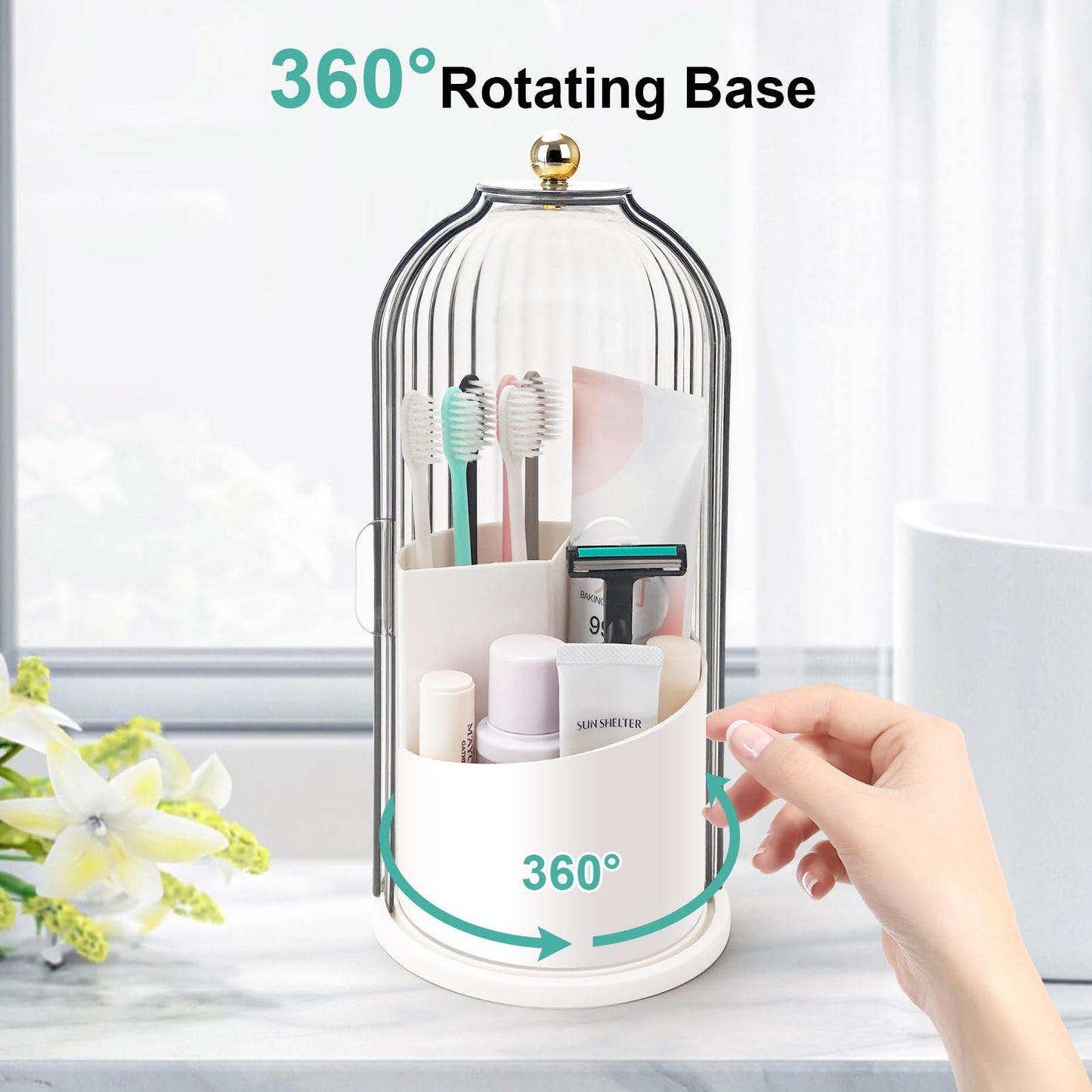 🔥💞LAST DAY 50% OFF ✨✨Sliding Lid Toothbrush Organizer
