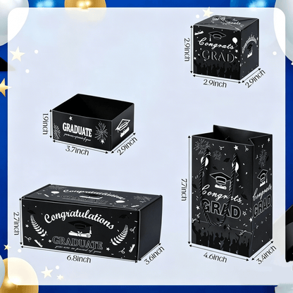 💞LAST DAY 50% OFF ✨2026 Graduation Explosion Pop Gift Box 🎓 Surprise Bounce Cash Box Grad Party Gift Bag Set