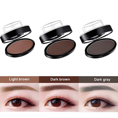💞LAST DAY 50% OFF ✨Instant Symmetrical Eyebrow Stamp Kit – Effortless Waterproof Brow Powder Makeup