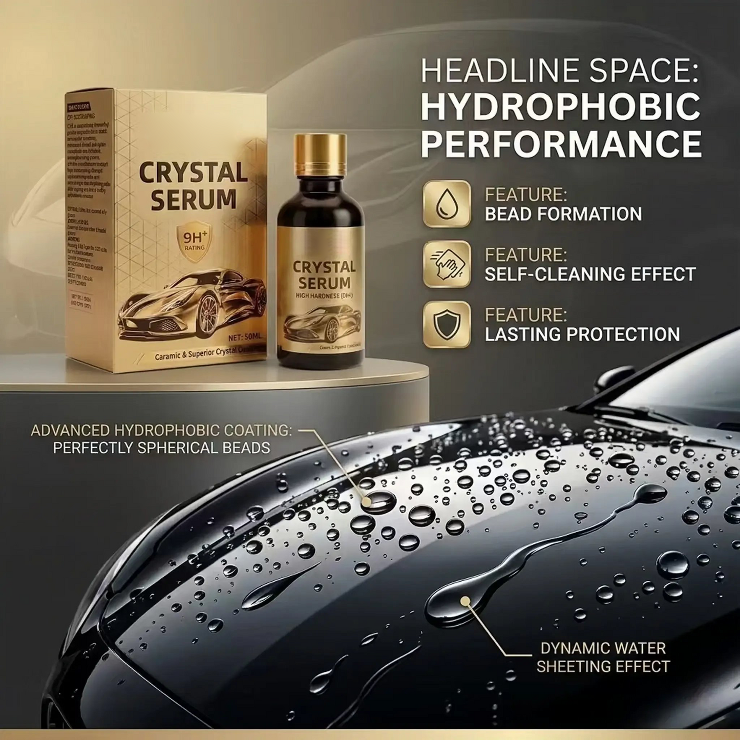 🚘🚗LAST DAY 50% OFF ✨Larnto®Graphene Car Coating – High Gloss Shine & Easy At-Home Protection