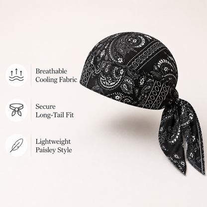🔥Last Day - 50% OFF🔥 Paisley Cooling Headscarf Cap