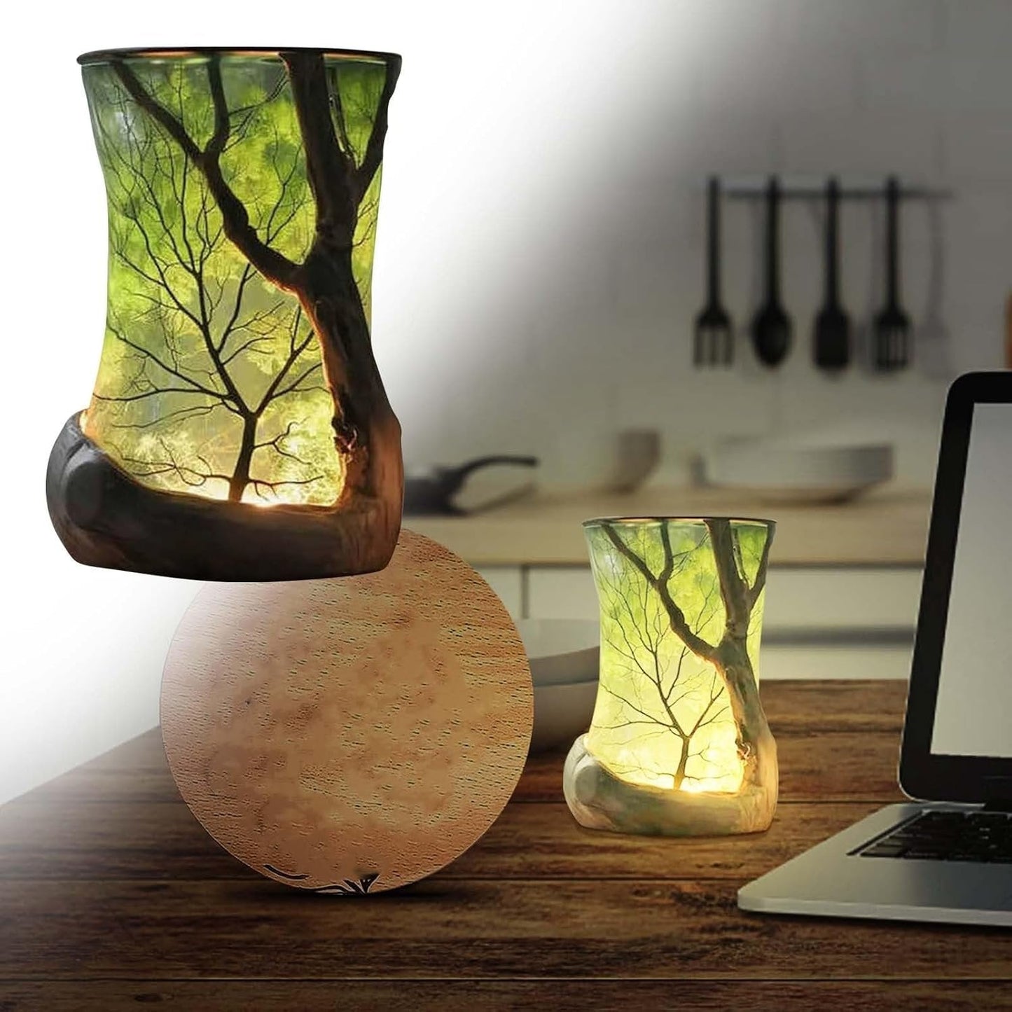 💞LAST DAY 50% OFF ✨🌿Larnto®“Enchanted Forest” Nature-Inspired Ambient Lamp