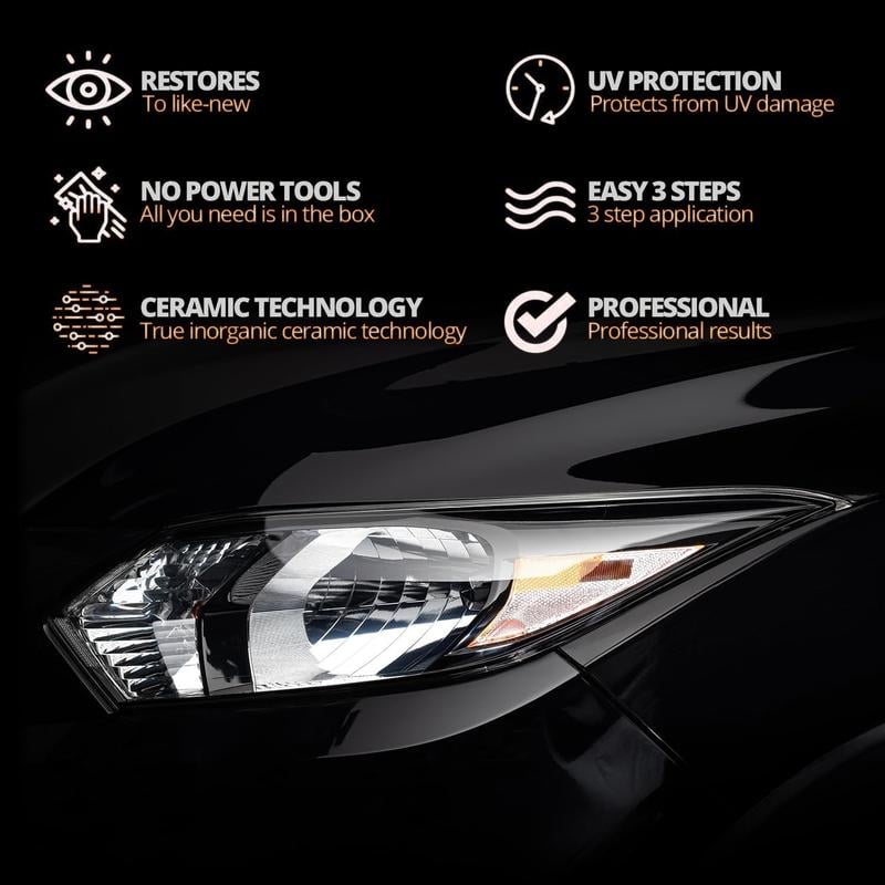 🚘🚗LAST DAY 75% OFF ✨Larnto®Powerful Headlight Restoration Spray | Remove Yellowing & Oxidation Instantly
