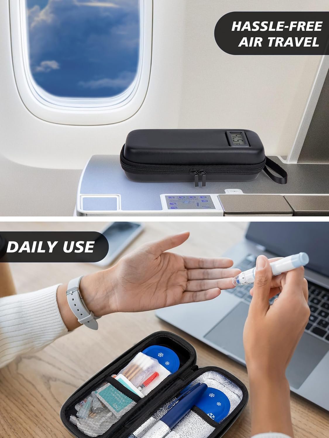 🔥Last Day of Promotion - 50% OFF🔥Larnto®Insulin Cooler Travel Case with Temperature Display
