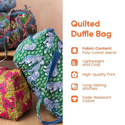 💞LAST DAY 75% OFF ✨Larnto®  Hippie Journey Quilted Duffle Bag UPSELL