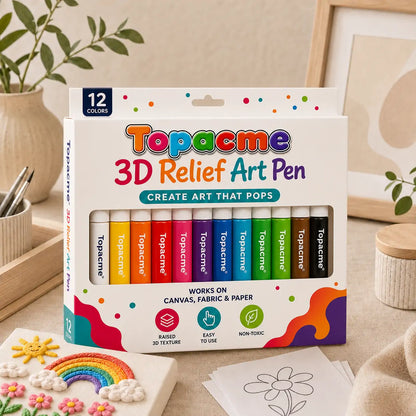 Save 50% by ordering today丨 3D Relief Art Pen – Turn Flat Drawings Into Touchable 3D Art🪄