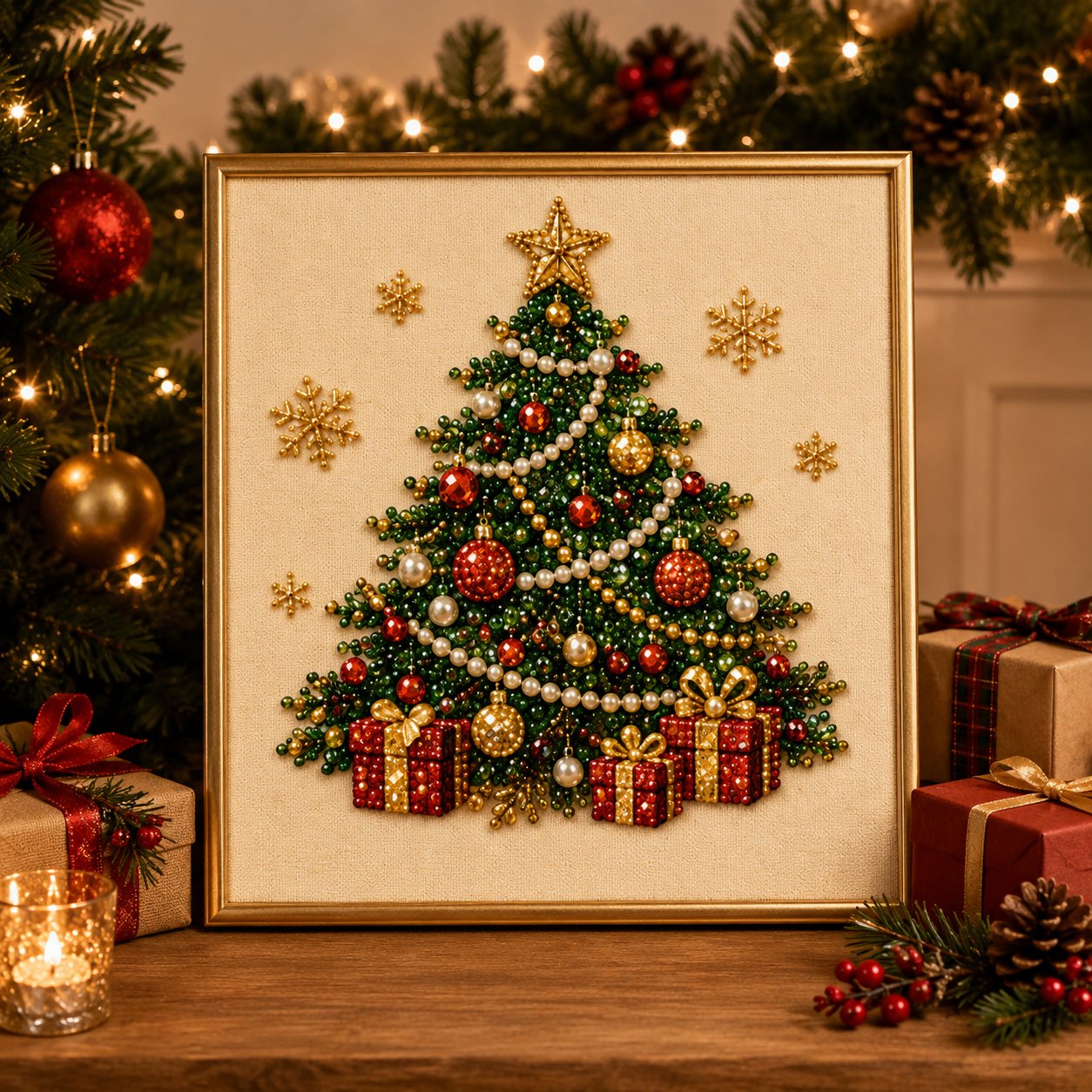 🎄 DIY Christmas Pearl Diamond Painting Kit