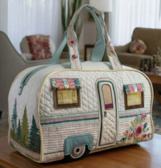 💞LAST DAY 50% OFF ✨Larnto® Hippie Journey Quilted Duffle Bag