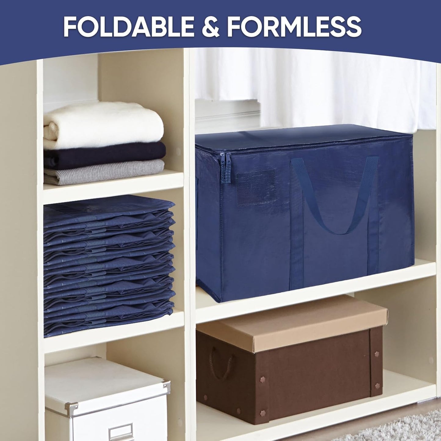 💞LAST DAY 50% OFF ✨24 Gallon Extra Large Moving Bags Heavy Duty with Zippers & Carrying Handles