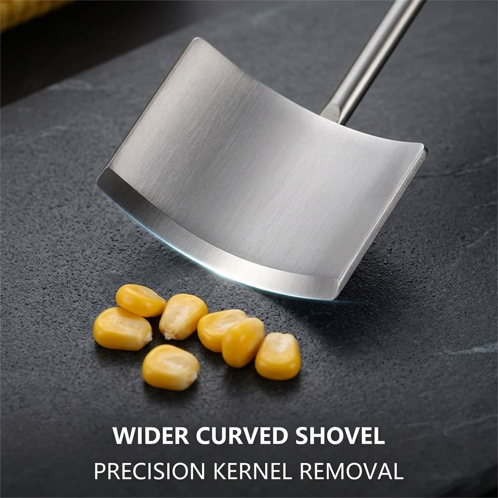 💞LAST DAY 50% OFF ✨Stainless Steel Corn Peeler – Premium Kernel Stripping Tool