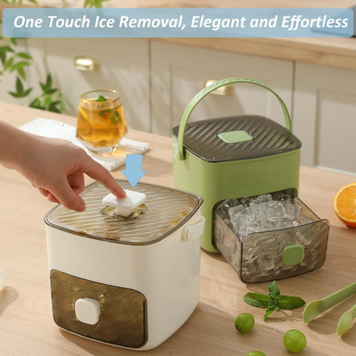 🍨🔥Last Day Special Price:£ 12.99!!!🧊Portable Ice Maker with Lid and Storage Box (48 cubes).