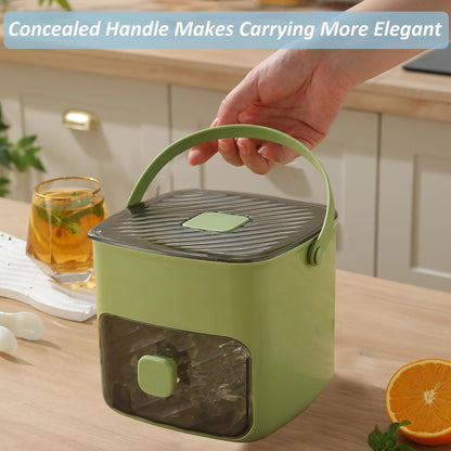 🍨🔥Last Day Special Price:£ 12.99!!!🧊Portable Ice Maker with Lid and Storage Box (48 cubes).