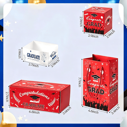 💞LAST DAY 50% OFF ✨2026 Graduation Explosion Pop Gift Box 🎓 Surprise Bounce Cash Box Grad Party Gift Bag Set
