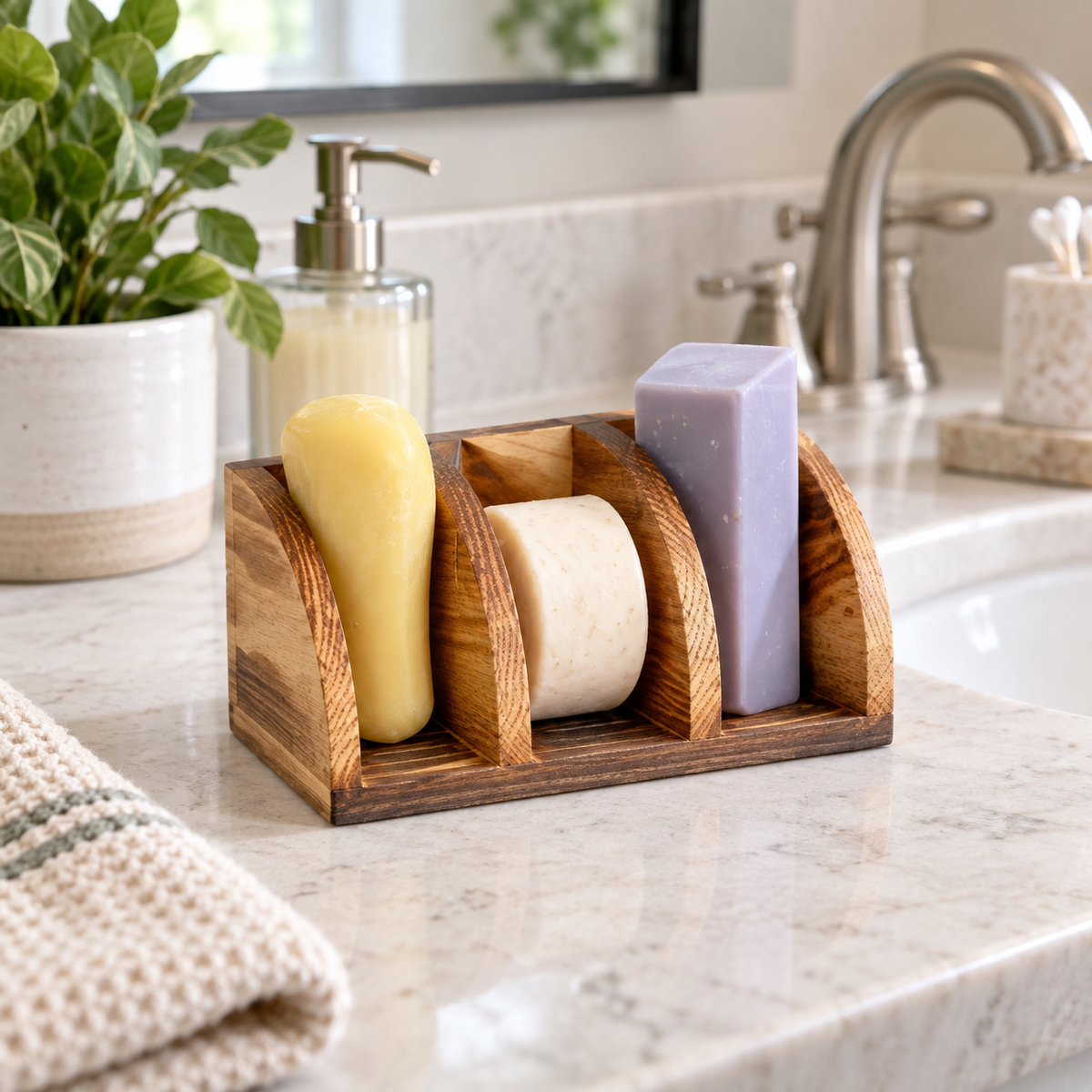 Wood Soap Holder