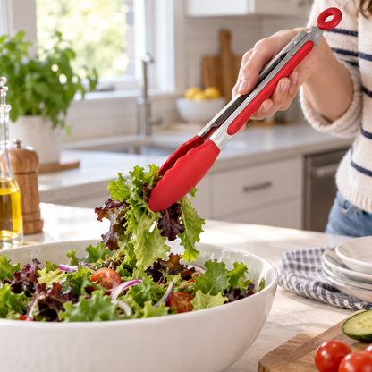 Silicone Spatula Kitchen Tongs
