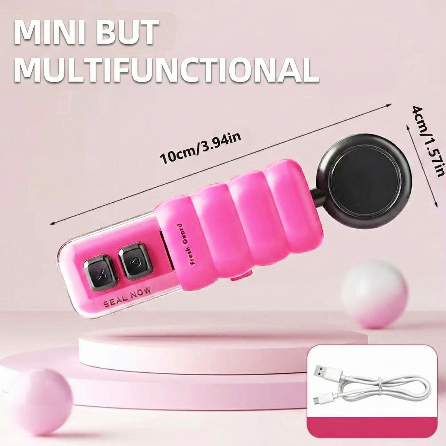 Larnto® 4-in-1 Rechargeable Mini Bag Sealer & Cutter | The Ultimate Food Preservation Tool