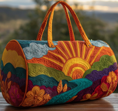 💞LAST DAY 50% OFF ✨Larnto® Hippie Journey Quilted Duffle Bag