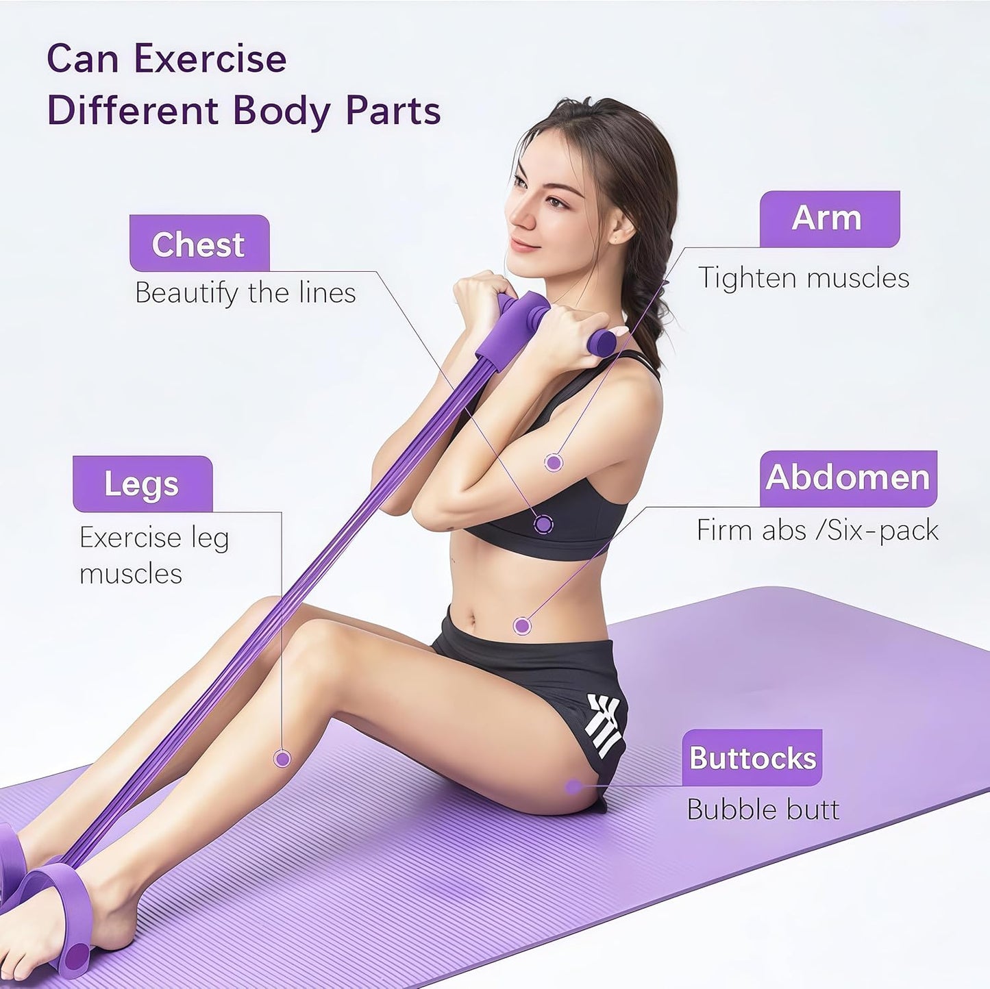 💪💞LAST DAY 50% OFF ✨Polishpops®8-Tube Pedal Resistance Device— Full-Body Home Gym with Adjustable Strength & Detachable