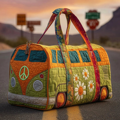💞LAST DAY 50% OFF ✨Larnto® Hippie Journey Quilted Duffle Bag