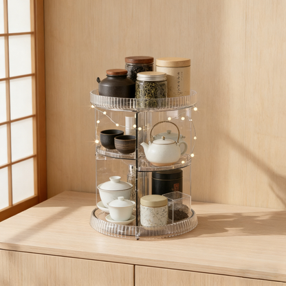 Larnto® 360 Rotating Makeup Organizer  Spinning