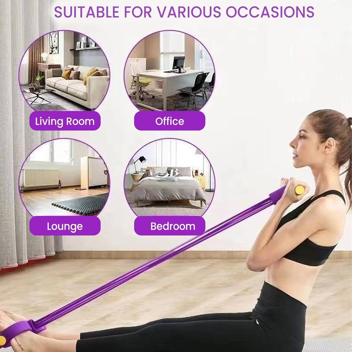 💪💞LAST DAY 50% OFF ✨Polishpops®8-Tube Pedal Resistance Device— Full-Body Home Gym with Adjustable Strength & Detachable