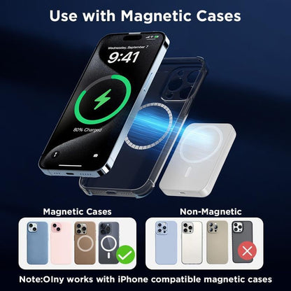 🔋LAST DAY 50% OFF ✨ Magnetic Wireless Power Bank for iPhone – 5000mAh
