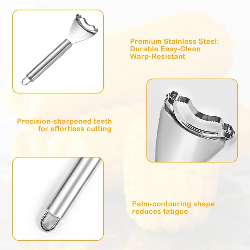 💞LAST DAY 50% OFF ✨🌽Corn Kernel Peeler – Easy Corn Cob Stripper for Quick Kernel Removal