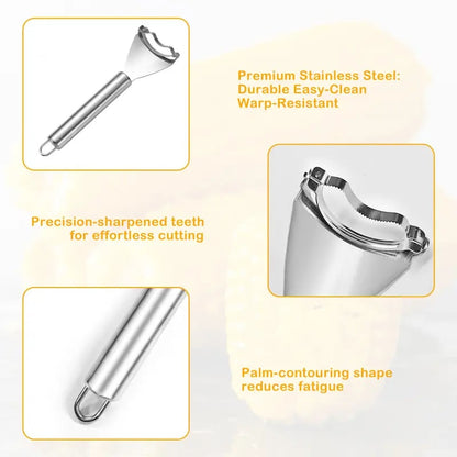 💞LAST DAY 50% OFF ✨🌽Corn Kernel Peeler – Easy Corn Cob Stripper for Quick Kernel Removal
