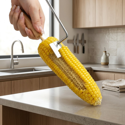 💞LAST DAY 50% OFF ✨Stainless Steel Corn Peeler – Premium Kernel Stripping Tool